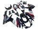 Carenagens Moto Suzuki GSXR 600 / GSXR 750 2011-2024 - Preto Brilhante Forjado Fibra de Carbono Prata Vermelho