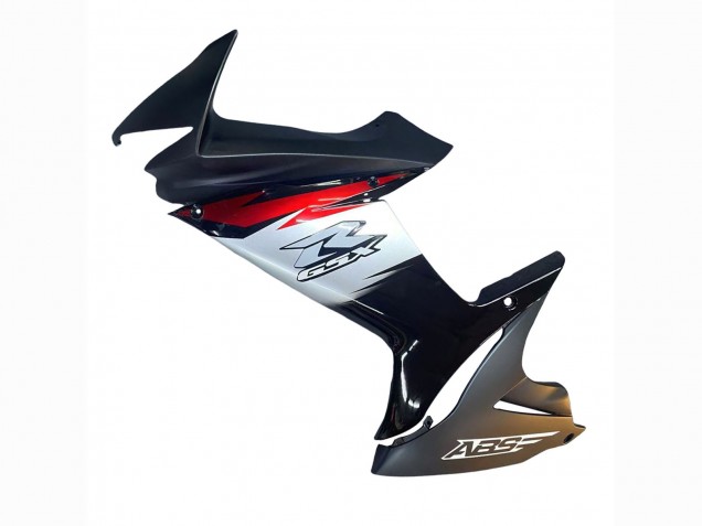 Carenagens Moto Suzuki GSXR 600 / GSXR 750 2011-2024 - Preto Brilhante Forjado Fibra de Carbono Prata Vermelho