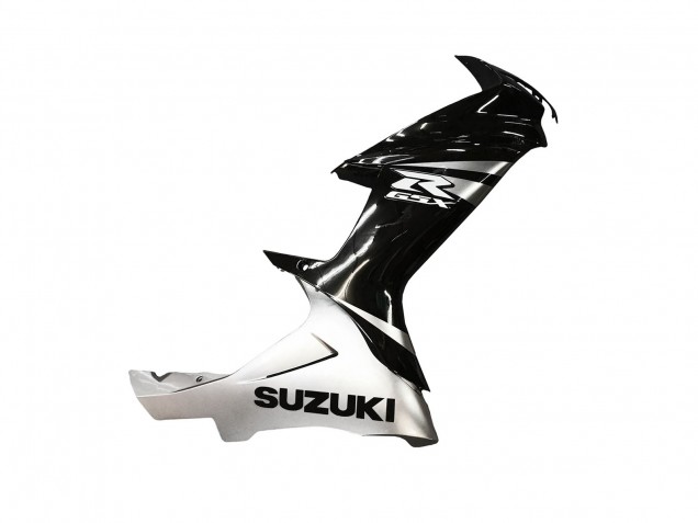 Carenagem Moto Suzuki GSXR 600 / GSXR 750 2011-2024 - Preto Brilhante Prata