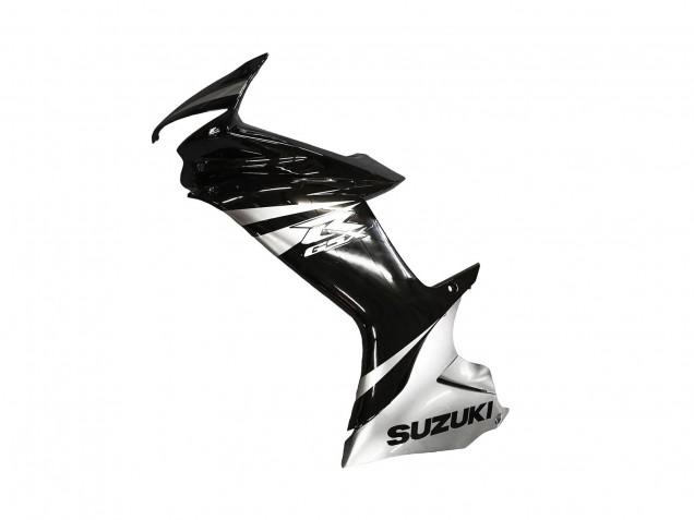 Carenagem Moto Suzuki GSXR 600 / GSXR 750 2011-2024 - Preto Brilhante Prata
