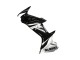 Carenagem Moto Suzuki GSXR 600 / GSXR 750 2011-2024 - Preto Brilhante Prata