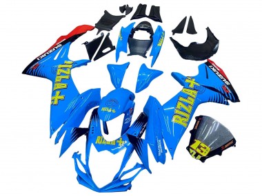 Carenagens Moto Suzuki GSXR 600 / GSXR 750 2011-2024 - Azul Ouro Vermelho Preto Rizla