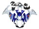 Carenagem Moto Suzuki GSXR 600 / GSXR 750 2011-2024 - Branco Azul Vermelho