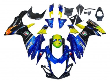 Carenagens Moto Suzuki GSXR 600 / GSXR 750 2011-2024 - Azul Amarelo