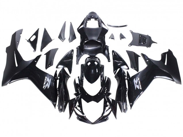 Carenagens Moto Suzuki GSXR 600 / GSXR 750 2011-2024 - Preto Brilhante Preto Fosco Branco Decal