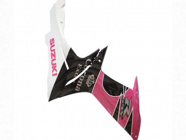 Carenagens Moto Suzuki GSXR 600 / GSXR 750 2011-2024 - Branco Rosa Preto Corona