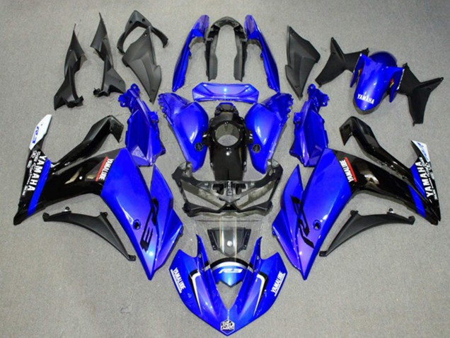 Carenagens Moto Yamaha YZF R3/R25 2015-2018 - Azul Preto Brilhante