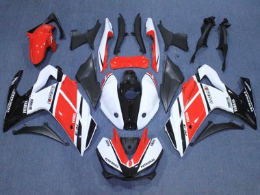 Carenagens Moto Yamaha YZF R3/R25 2015-2018 - Branco Vermelho Preto Petronas Yamalube