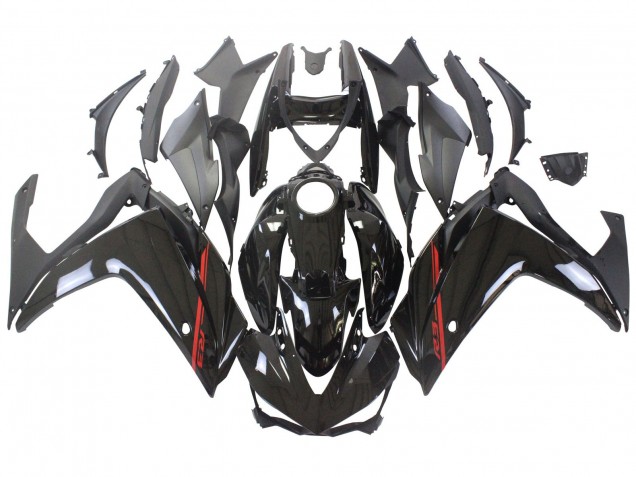 Carenagens Moto Yamaha YZF R3/R25 2015-2018 - Preto Brilhante Vermelho Branco
