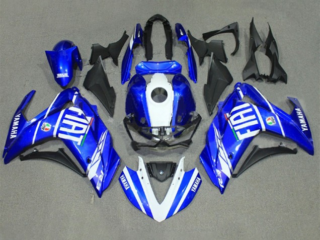 Carenagens Moto Yamaha YZF R3/R25 2015-2018 - Azul Branco Fiat