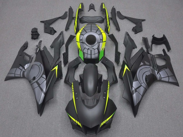 Carenagens Moto Yamaha YZF R3/R25 2019-2021 - Amarelo Cinzento Preto Fosco
