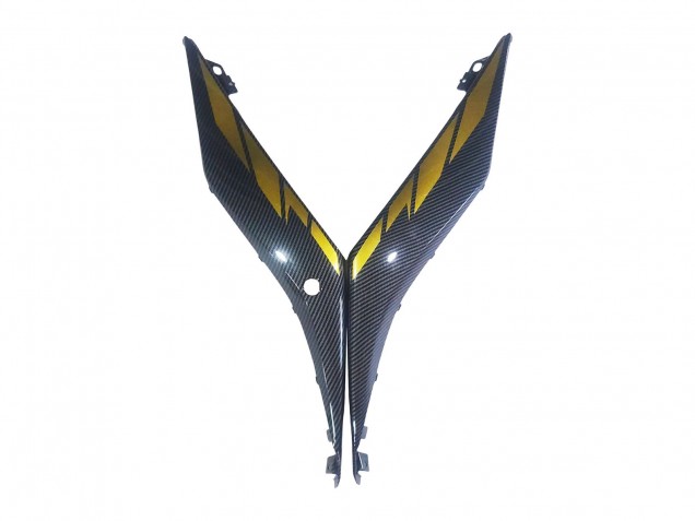 Carenagens Moto Yamaha YZF R3/R25 2019-2021 - Ouro Preto Fibra de Carbono