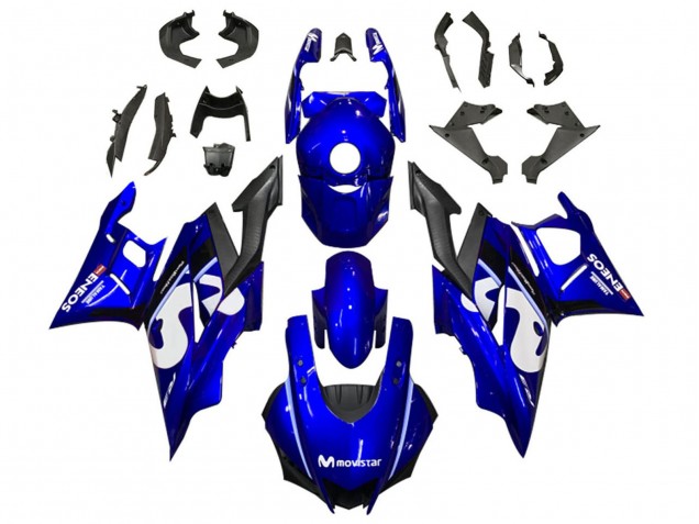 Carenagens Moto Yamaha YZF R3/R25 2019-2021 - Azul Branco Preto MoviStar ENEOS