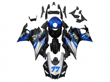 Carenagens Moto Yamaha YZF R3/R25 2019-2021 - Prata Azul Preto 77