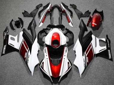 Carenagens Moto Yamaha YZF R3/R25 2019-2021 - Branco Vermelho Preto