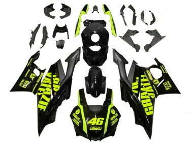 Carenagens Moto Yamaha YZF R3/R25 2019-2021 - Preto Amarelo Néon 46