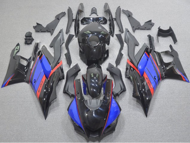 Carenagens Moto Yamaha YZF R3/R25 2022-2024 - Preto Brilhante Azul Vermelho