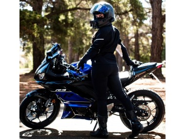 Carenagens Moto Yamaha YZF R3/R25 2022-2024 - Azul Preto Brilhante