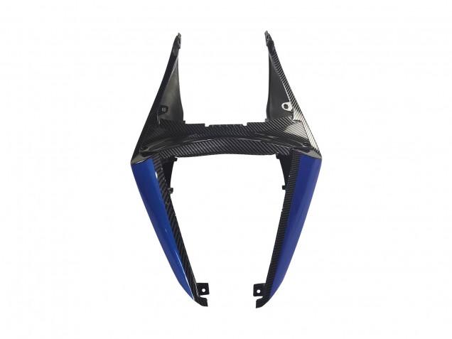 Carenagens Moto Yamaha YZF R3/R25 2022-2024 - Preto Fibra de Carbono Estilo Prata Azul