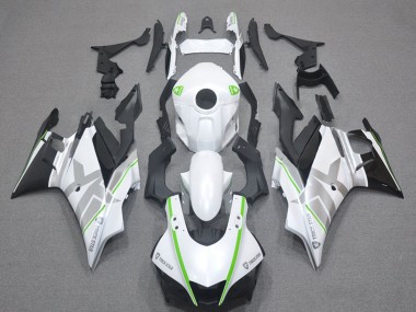 Carenagens Moto Yamaha YZF R3/R25 2022-2024 - Branco Verde Prata Preto