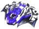 Carenagem Moto Yamaha YZF R3/R25 2022-2024 - Azul Preto Fosco
