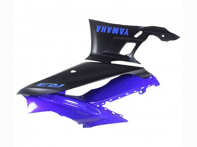 Carenagem Moto Yamaha YZF R3/R25 2022-2024 - Azul Preto Fosco