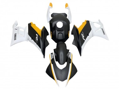 Carenagens Moto Yamaha YZF R3/R25 2022-2024 - Branco Amarelo Preto Fosco
