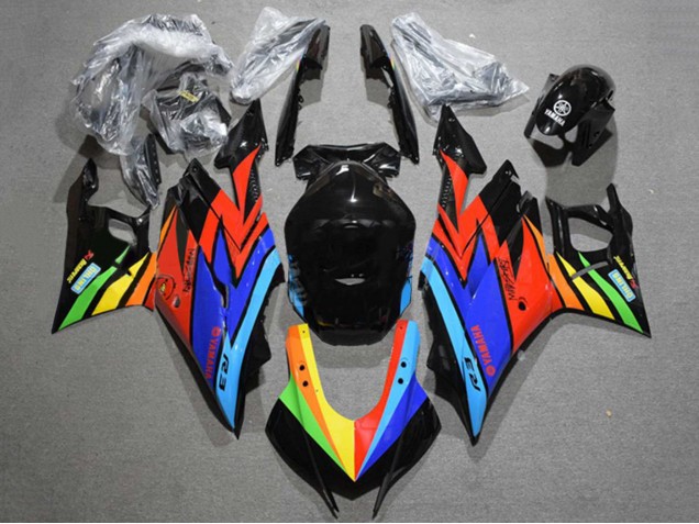 Carenagens Moto Yamaha YZF R3/R25 2022-2024 - Preto Brilhante Azul Vermelho Amarelo Verde
