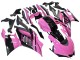 Carenagens Moto Yamaha YZF R3/R25 2022-2024 - Rosa Preto Brilhante Monstro