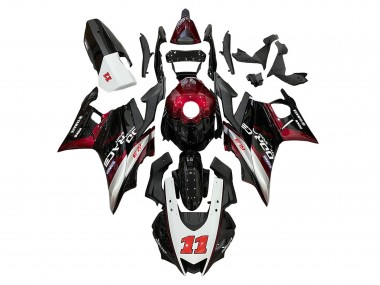 Carenagens Moto Yamaha YZF R3/R25 2022-2024 - Vermelho Prata Preto 11