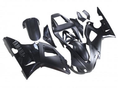 Carenagens Moto Yamaha YZF 1000 R1 1998-1999 - Preto Fosco Preto Brilhante