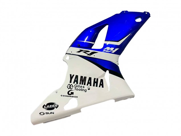 Carenagens Moto Yamaha YZF 1000 R1 1998-1999 - Branco Azul Preto