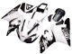 Carenagens Moto Yamaha YZF 1000 R1 1998-1999 - Branco Preto Brilhante
