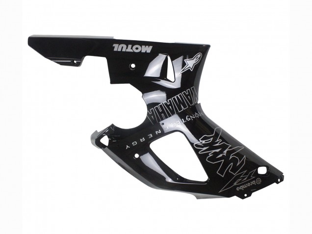 Carenagens Moto Yamaha YZF 1000 R1 2000-2001 - Preto Brilhante Branco Monstro Motul