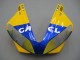 Carenagens Moto Yamaha YZF 1000 R1 2000-2001 - Branco Amarelo Azul Motul Camelo