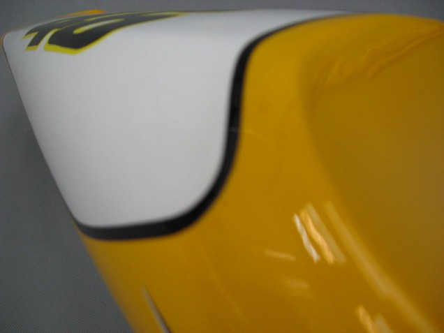 Carenagens Moto Yamaha YZF 1000 R1 2000-2001 - Branco Amarelo Azul Motul Camelo