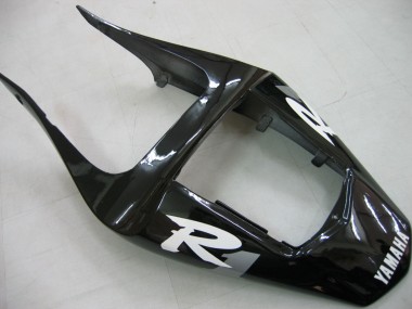 Carenagens Moto Yamaha YZF 1000 R1 2000-2001 - Preto Brilhante Branco Decal