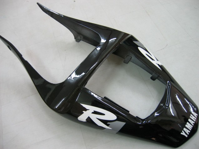 Carenagens Moto Yamaha YZF 1000 R1 2000-2001 - Preto Brilhante Branco Decal