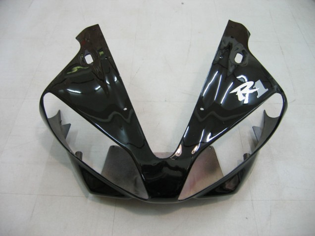 Carenagens Moto Yamaha YZF 1000 R1 2000-2001 - Preto Brilhante Branco Decal