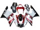 Carenagem Moto Yamaha YZF 1000 R1 2000-2001 - Vermelho Branco Preto Brilhante