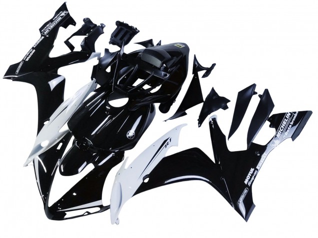 Carenagens Moto Yamaha YZF 1000 R1 2004-2006 - Preto Brilhante Branco Motul