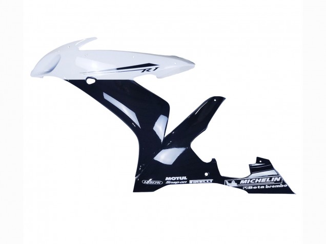 Carenagens Moto Yamaha YZF 1000 R1 2004-2006 - Preto Brilhante Branco Motul