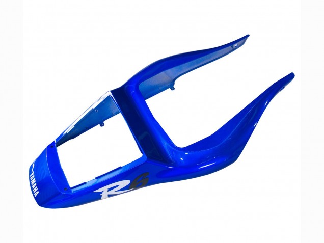Carenagens Moto Yamaha YZF 600 R6 1998-2002 - Branco Azul Preto Brilhante