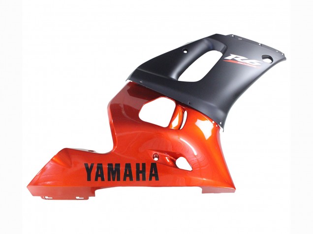 Carenagens Moto Yamaha YZF 600 R6 1998-2002 - Laranja Preto Fosco
