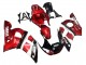 Carenagens Moto Yamaha YZF 600 R6 1998-2002 - Vermelho Branco Preto Brilhante