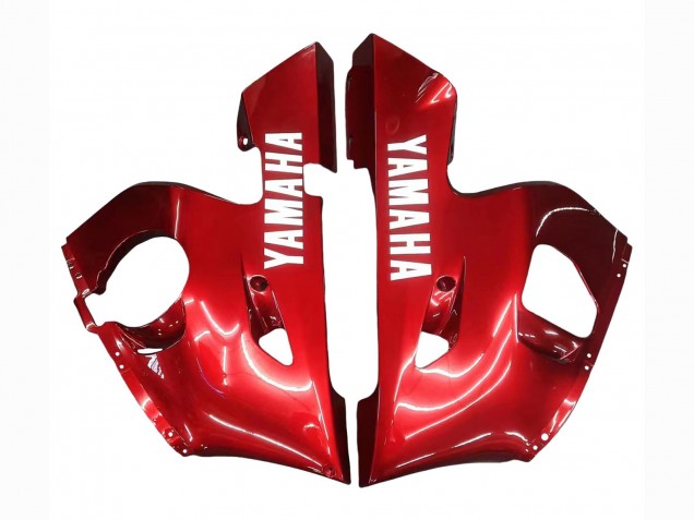 Carenagens Moto Yamaha YZF 600 R6 1998-2002 - Vermelho Branco Preto Brilhante