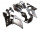 Carenagens Moto Yamaha YZF 600 R6 1998-2002 - Prata Preto Brilhante