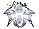 Carenagens Moto Yamaha YZF R6S 2006-2009 - Branco Dark Preto Chama