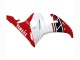 Carenagem Moto Yamaha YZF R6S 2006-2009 - Branco Vermelho Preto Brilhante