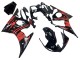 Carenagem Moto Yamaha YZF R6S 2006-2009 - Preto Brilhante Vermelho